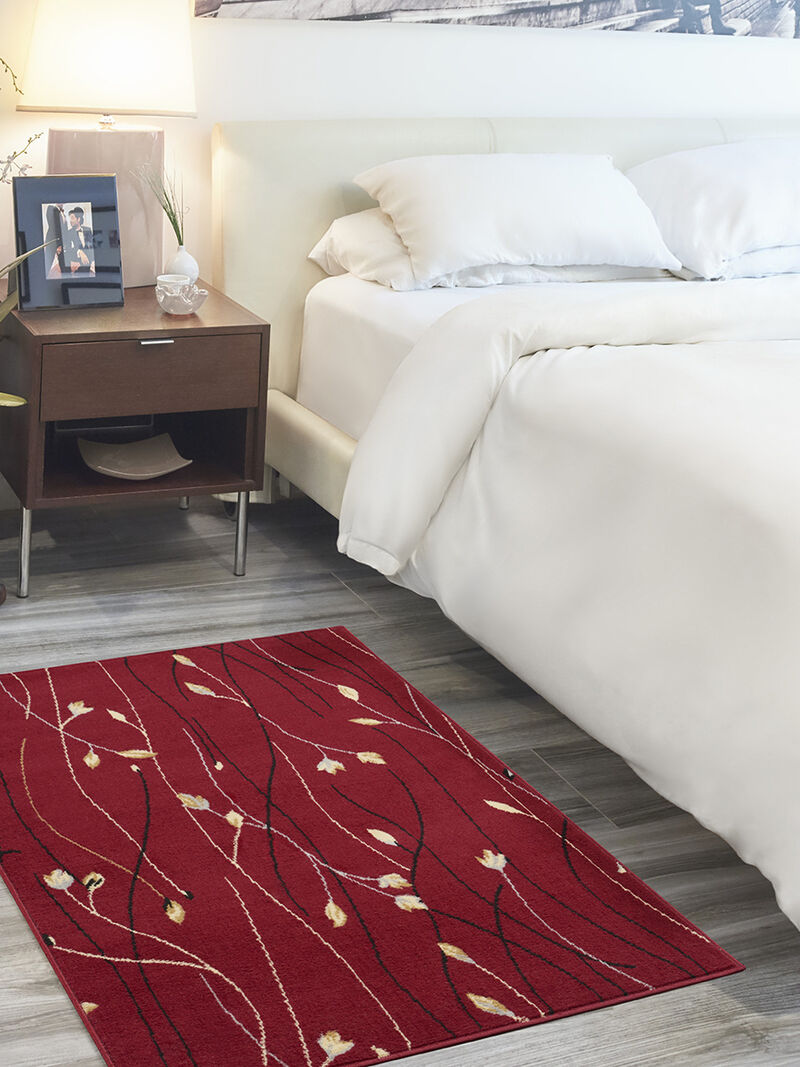 Grafix GRF15 Red 3' x 5' Rug