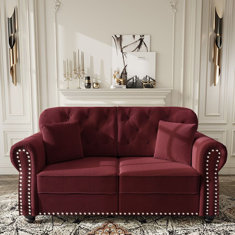 Besfan Chesterfield Loveseat image number 1