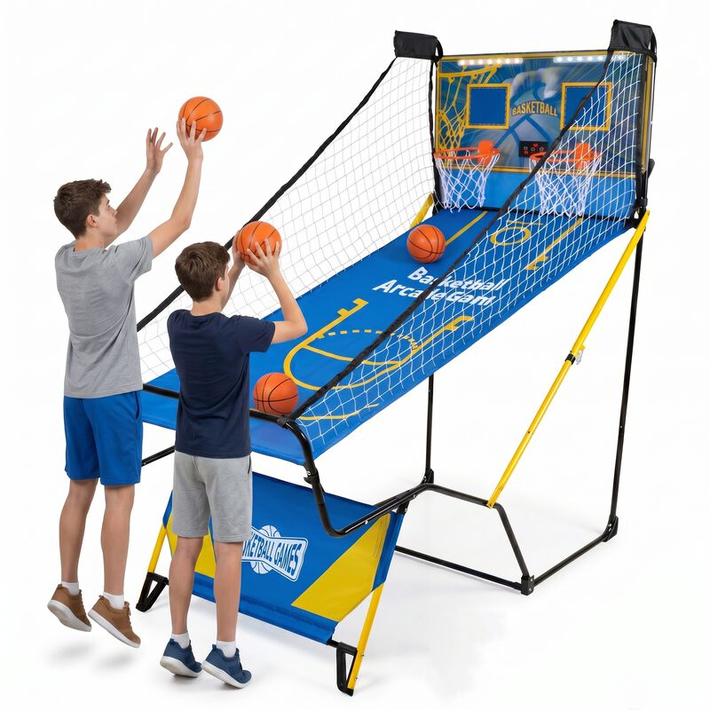Hukwop Foldable Dual Shot Basketball Arcade Game image number 5