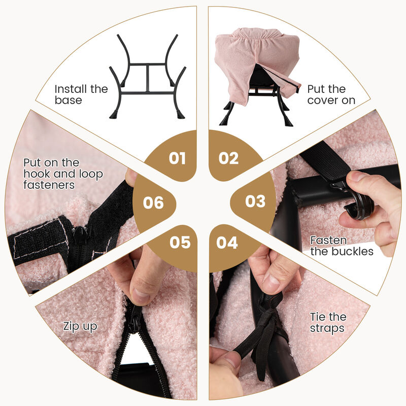 Modern Accent Chair with Folding Footrest and Removable Head Pillow