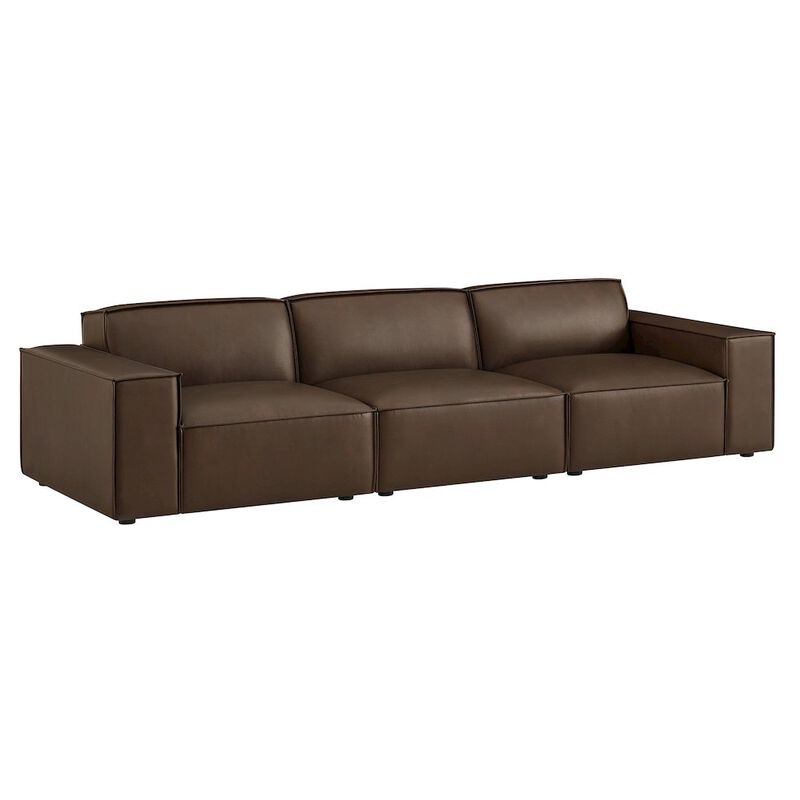 Restore 3-Piece Vegan Leather Modular Sofa Set image number 0