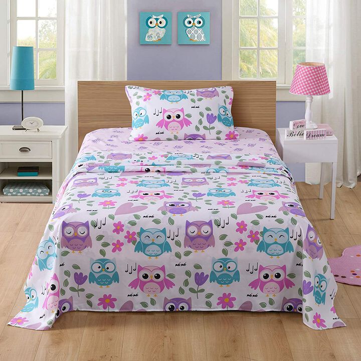 MarCielo Bed Sheets For Kids Twin Full Sheets For Kids Girls Boys Teens Children Sheets SH_A32.