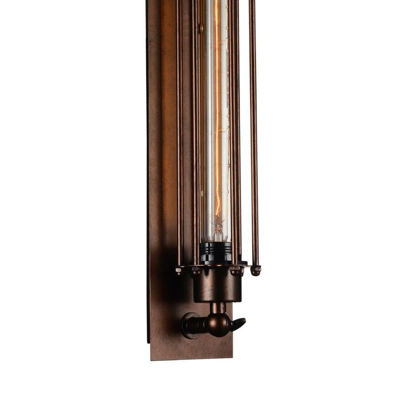 Kiera 1 Light Wall Sconce With Chocolate Finish