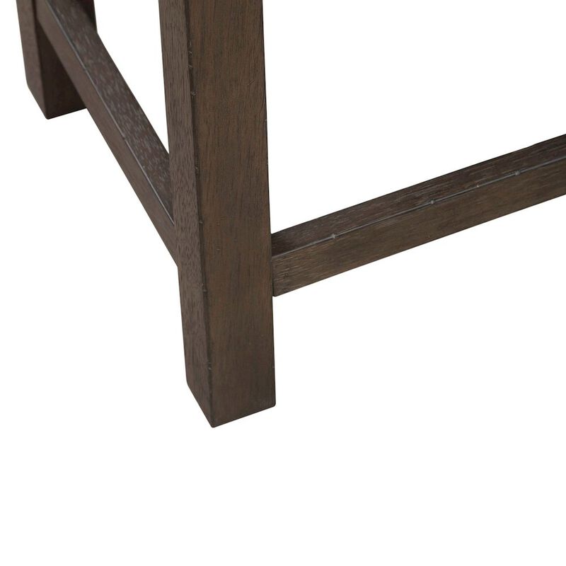 Liberty Furniture Cascade Falls Living Room Upholstered Console Stool - Satin Espresso image number 5
