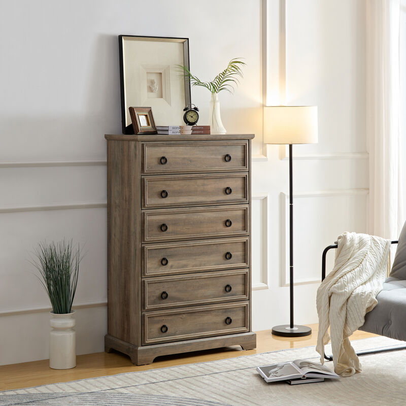 Streamdale 6-Drawer Dresser for Bedroom, Closet & Living Room Storage image number 0