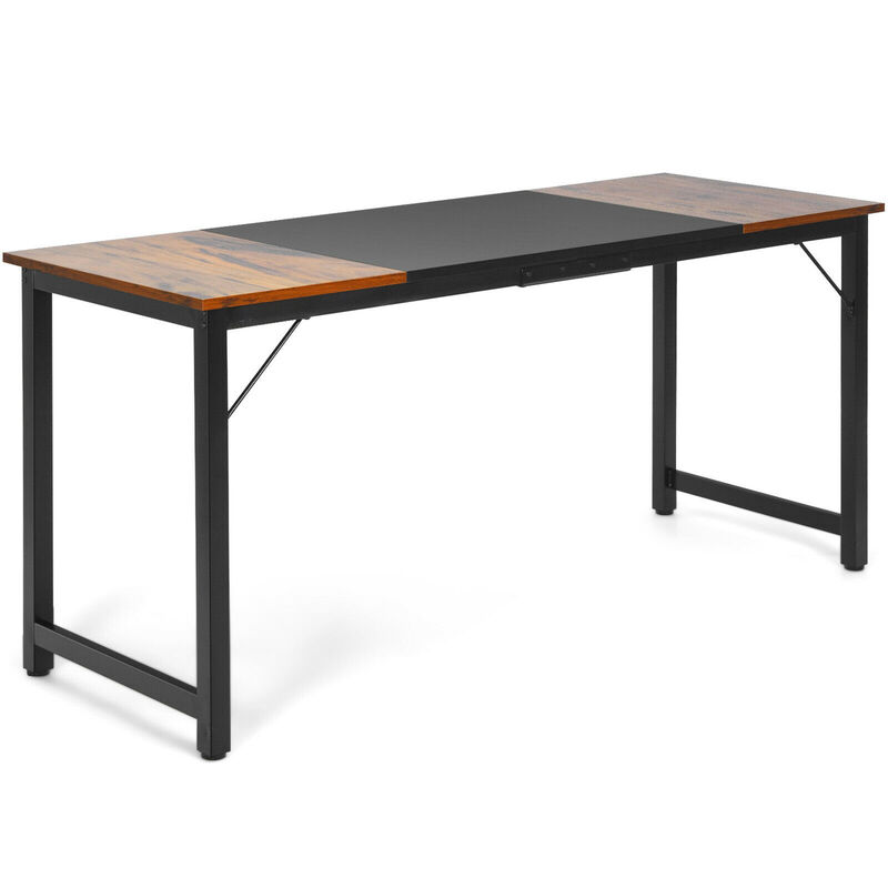 Costway 63'' Large Computer Desk Writing Workstation Conference Table Home Office