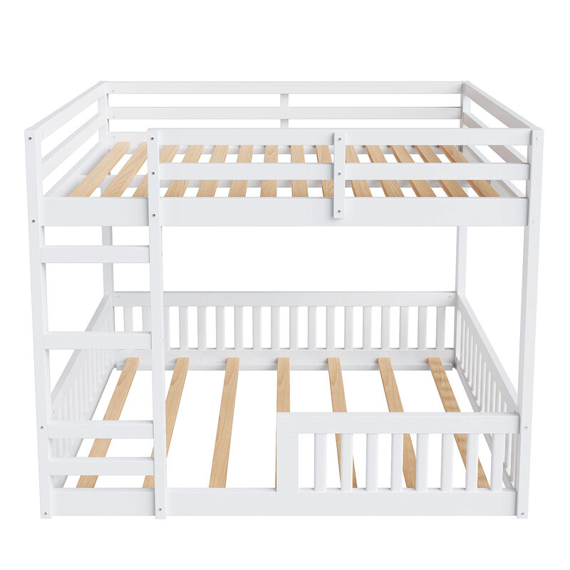 Merax Wood Bunk Bed with Ladder and Guardrails