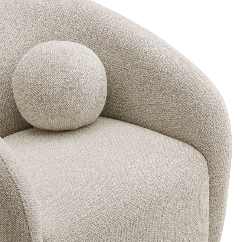 Holland Swivel Chenille Fabric Armchair image number 7
