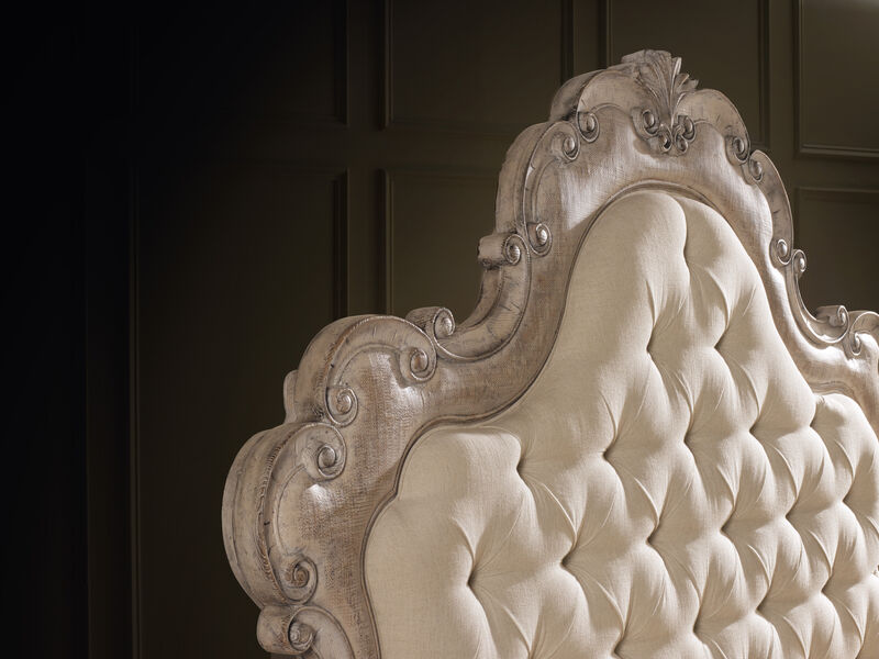 Chatelet Queen Upholstered Panel Bed in Beige