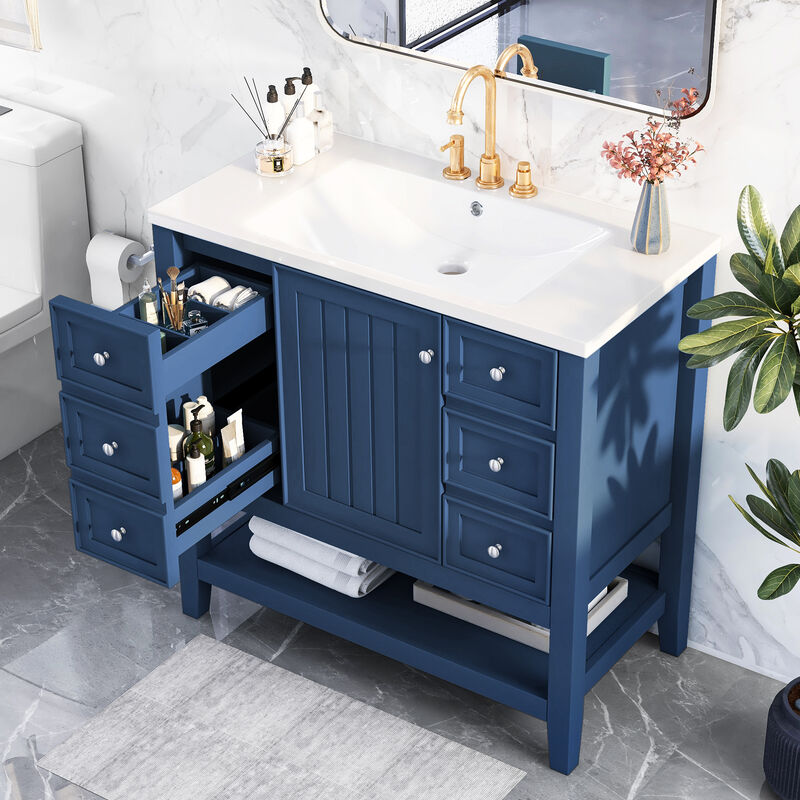 Merax  Bathroom Vanity with Ceramic Sink