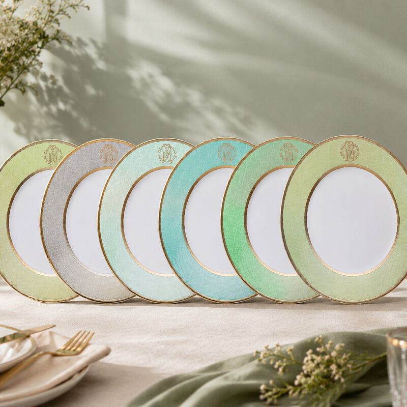 Soup Plate LIZZARD Set of 031 Steel diam. 8.66" image number 1