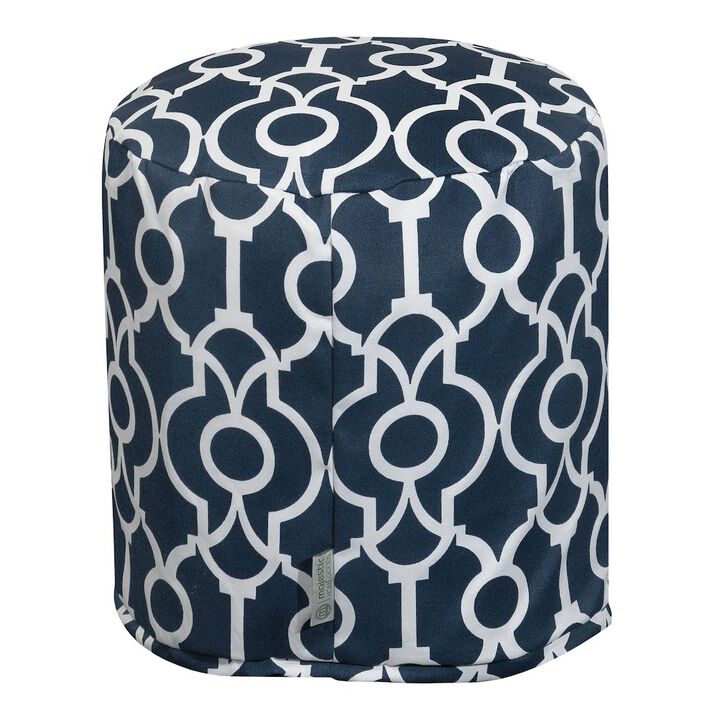 Majestic Home Goods Pouf Athens Navy
