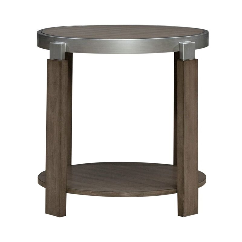 Liberty Furniture Sutton End Table for Living Room - Bleached Sand image number 5