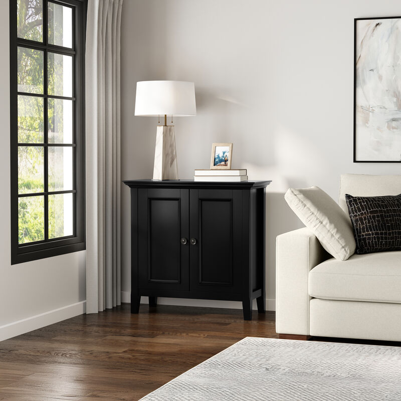 Simpli Home Amherst Low Storage Cabinet image number 3