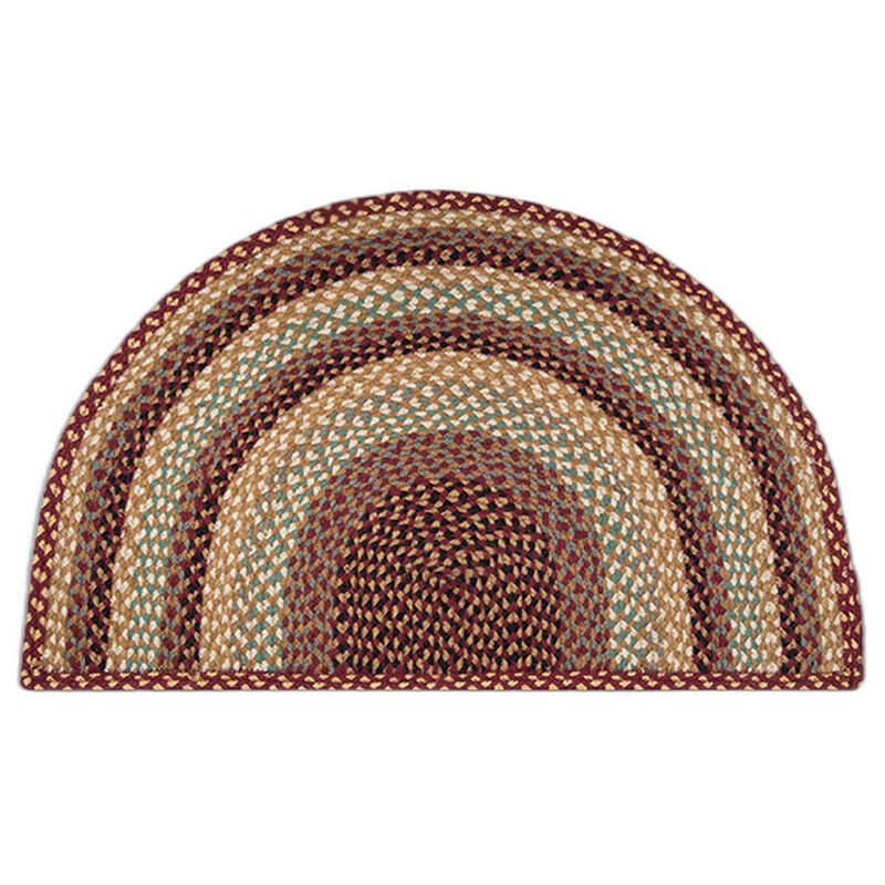 Earth Rugs Sc-357 Burgundy Gray Cream Large Rug Slice 24 X 39 image number 0