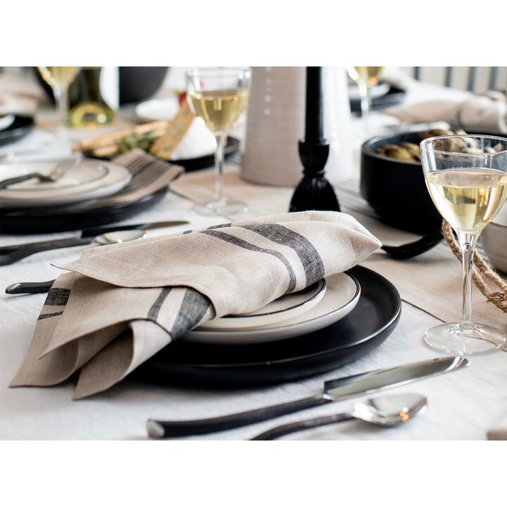 Linen Dinner Napkins - Farmhouse