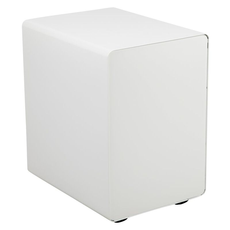 Flash Furniture 3-Drawer Mobile Locking Filing Cabinet with Anti-Tilt Mechanism, White image number 4