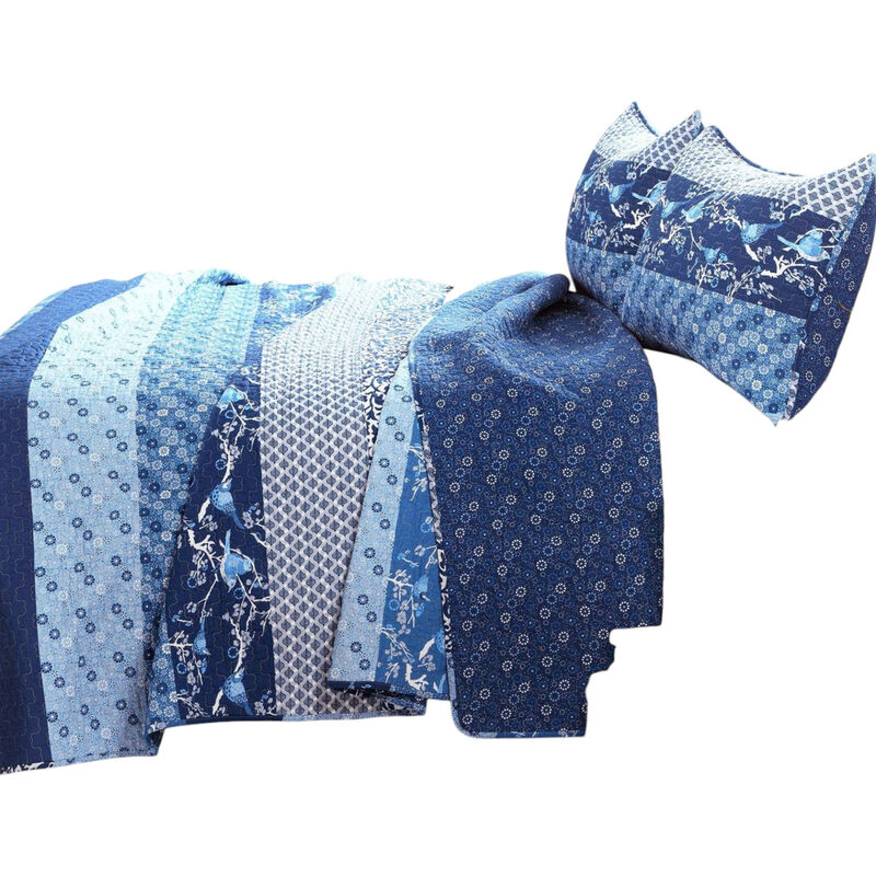 Reversible Boho Style Lightweight Quilt Set – Cozy and Breathable Bedding