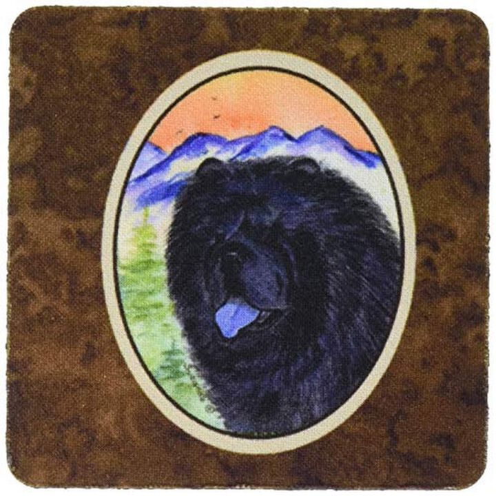 Caroline's Treasures SS8191FC Chow Chow Foam Coasters (Set of 4), 3.5 H x 3.5 W, Multicolor