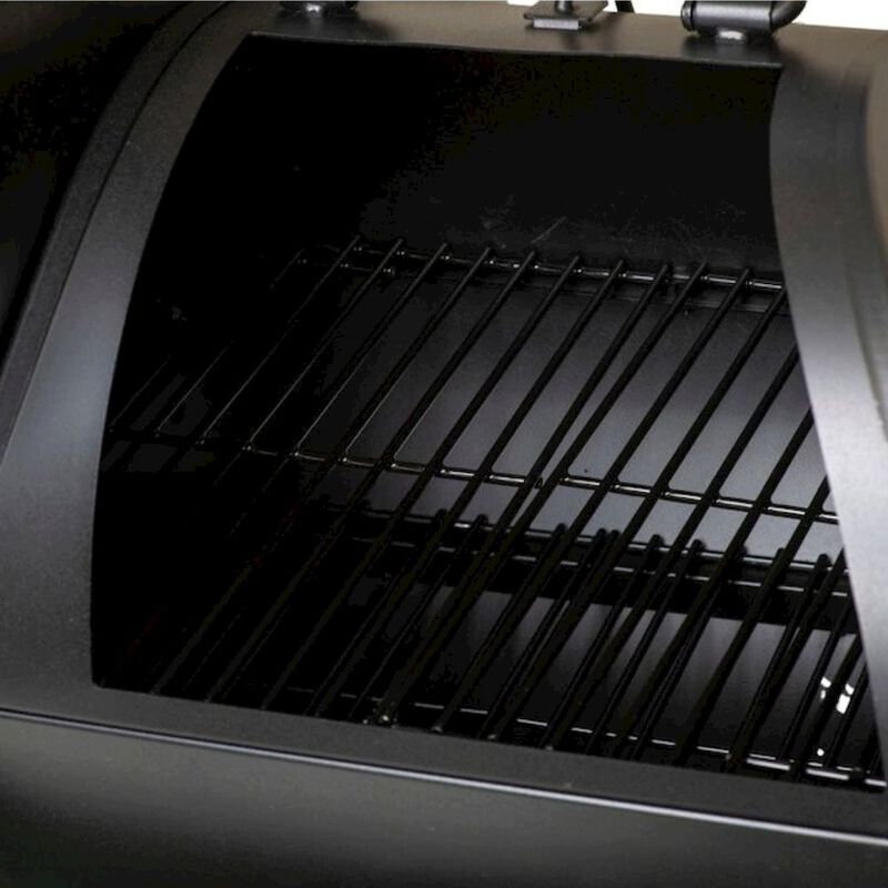 Outdoor Escape Offset Smoker Grill, Heavy Duty, 4-in-1, Black image number 7