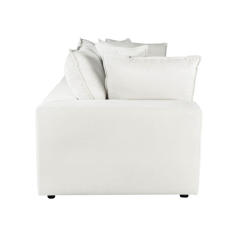Cali 80" Pearl Performance Fabric Modular Loveseat - TOV Furniture image number 3
