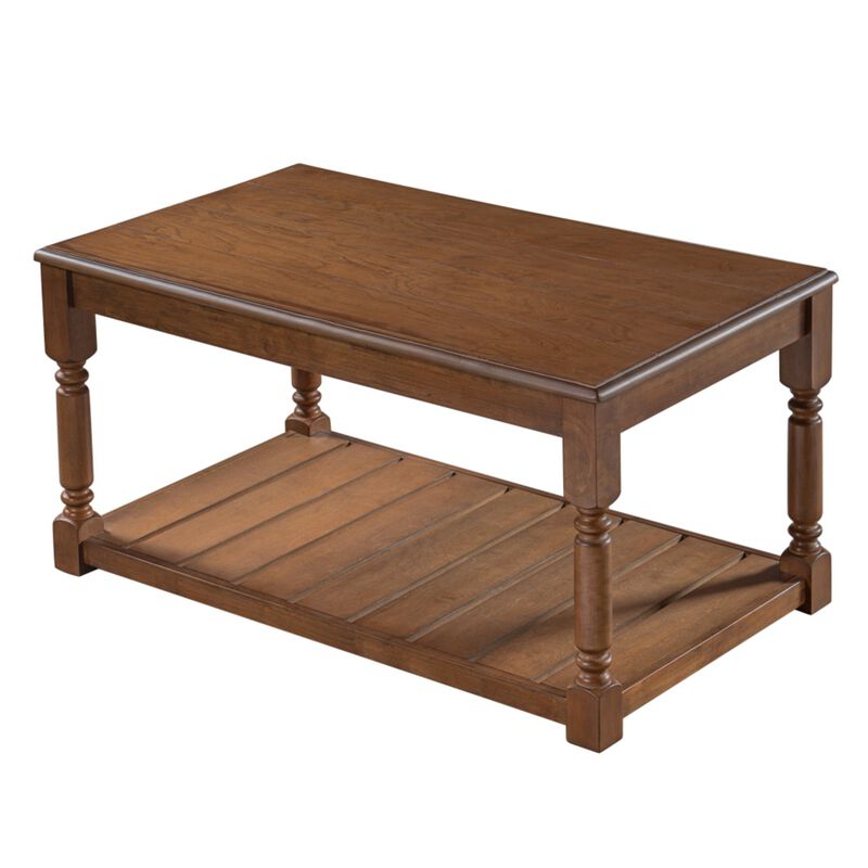 Kabris Farmhouse Wooden Coffee Table image number 0
