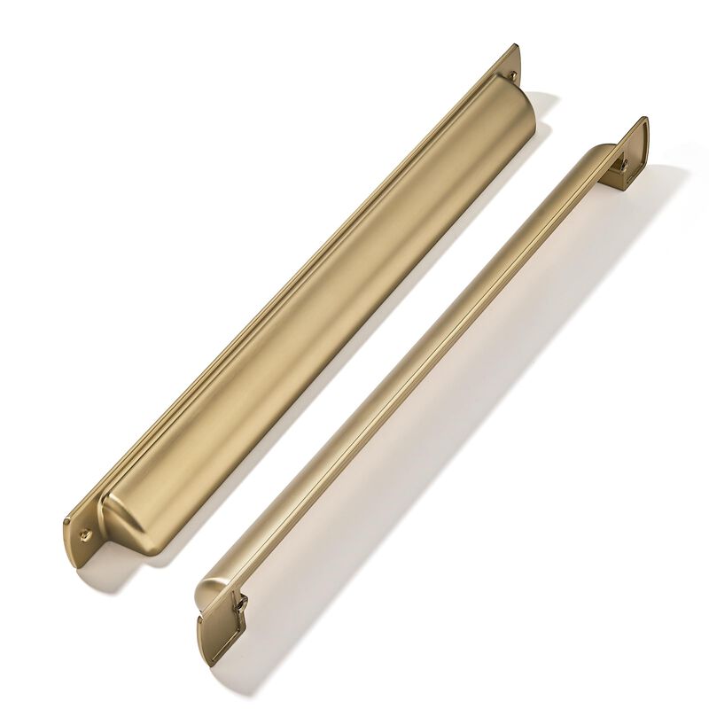 khtumeware 2 Pack 12""(305mm) Cup Drawer Pulls Champagne Bronze Cabinet Pulls Kitchen Hardware Bin Cup Cabinet Handles Drawer Ha