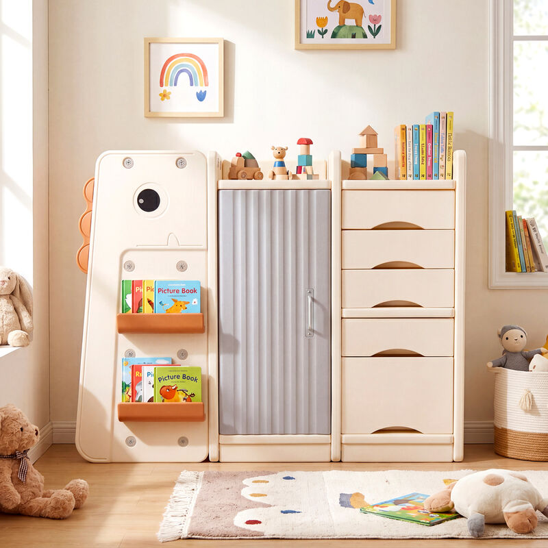 Toy Storage Organizer for Kids with 5 Removable Bins and Shelves image number 5