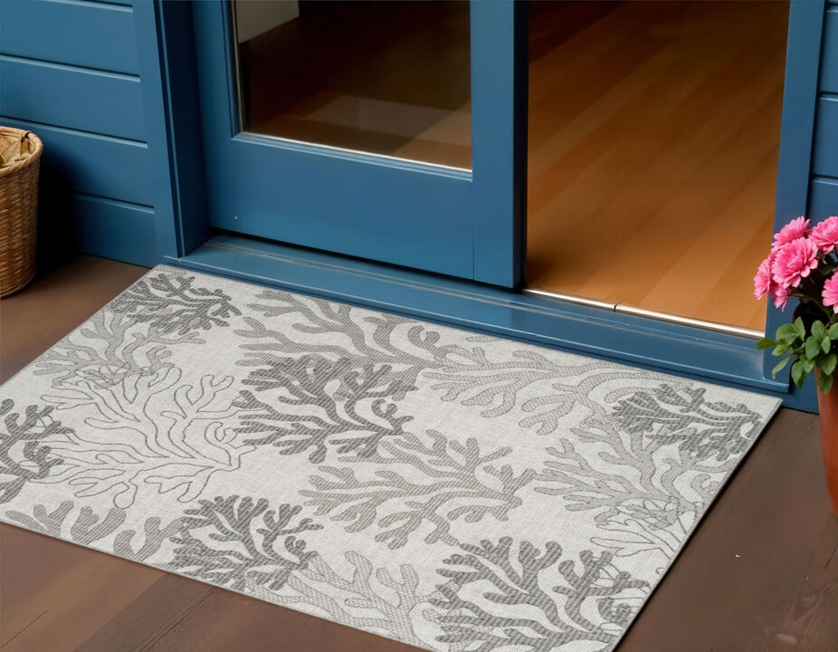 HomeRoots Nautical Indoor Outdoor Area Rug