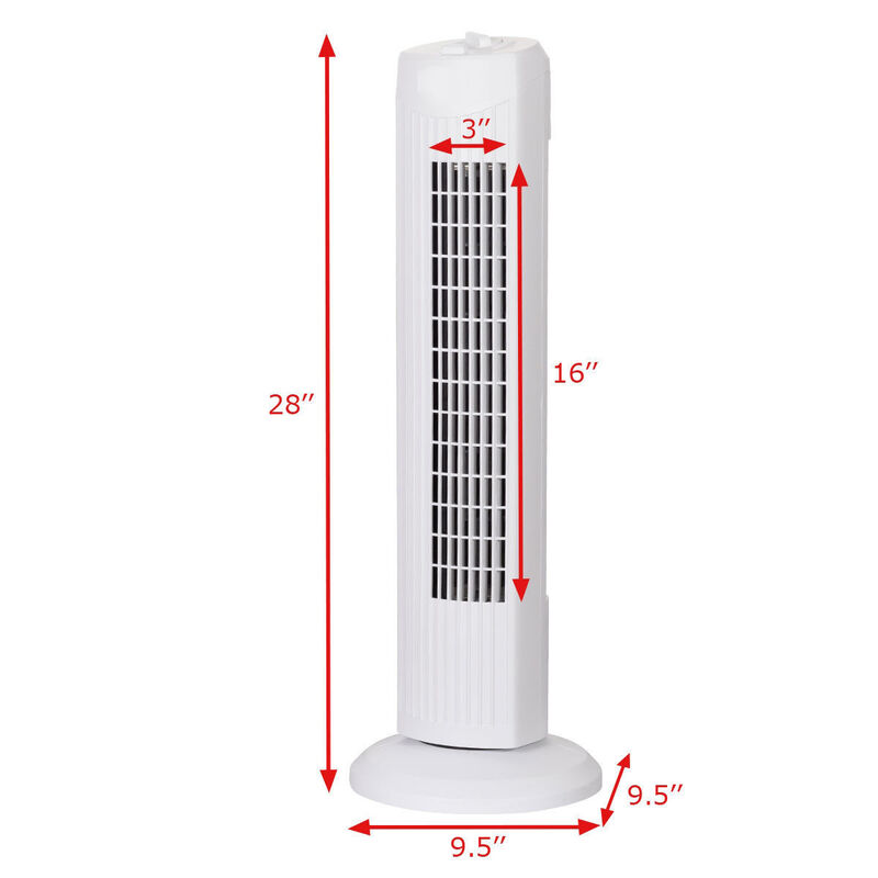 Fantask Quiet Bladeless Oscillating Tower Fan