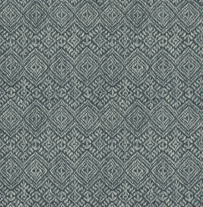 Gallivant Indigo Woven Geometric Wallpaper