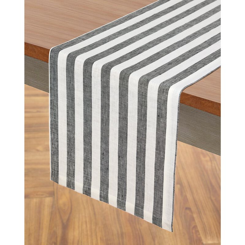 Linen Table Runner - Sorrento Stripe image number 1