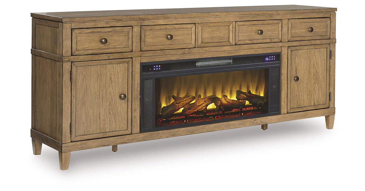 Sharlance 81" TV Stand with Electric Fireplace
