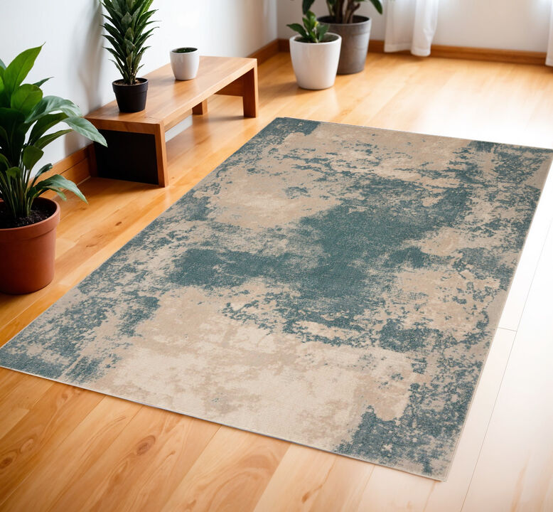 HomeRoots Abstract Area Rug