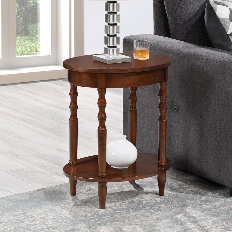 Convenience Concepts Classic Accents Brandi Oval End Table with Shelf