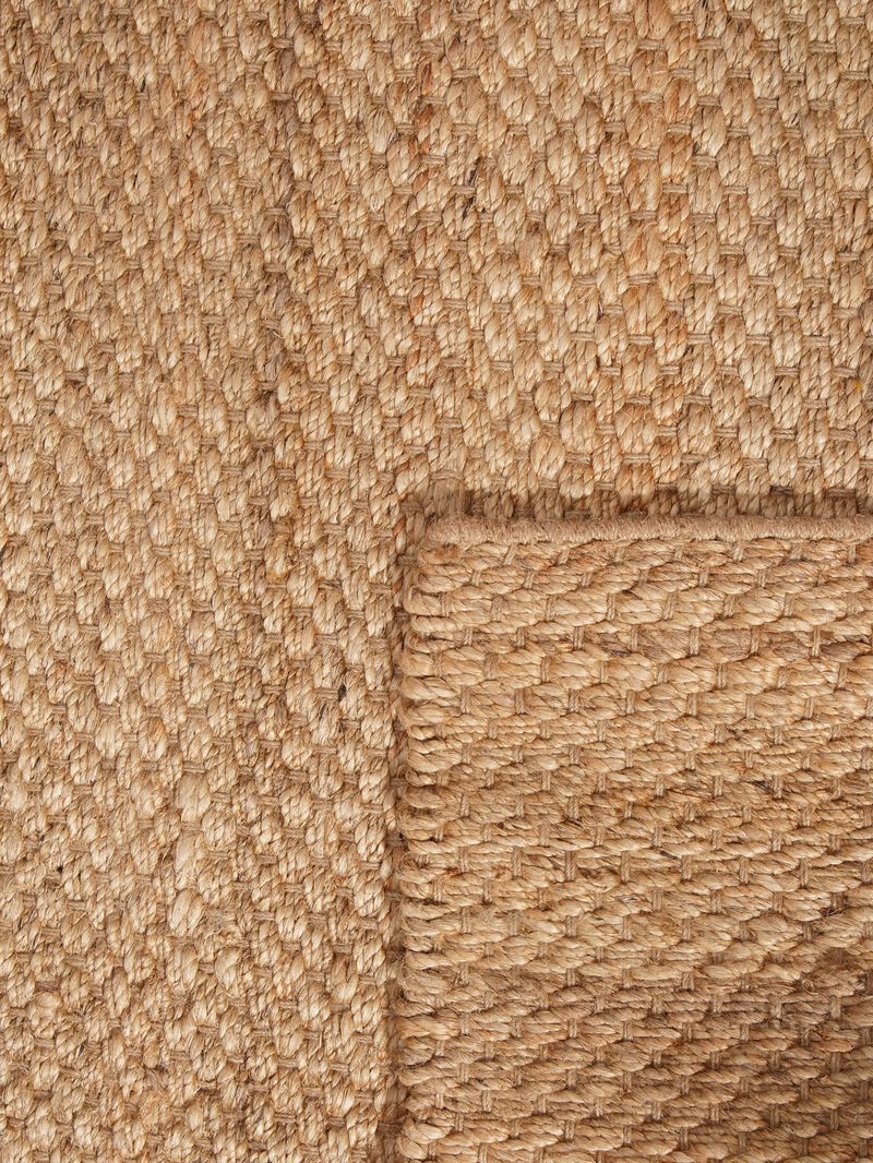 HAND WOVEN JUTE ECO-FRIENDLY AREA RUGS  - Solid Plain Pattern, High Pile, Natural Fiber, Outdoor Indoor Handmade Area Rugs for Living Room, Bed Room (J00006) image number 7