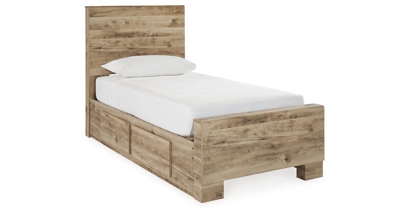 Hyanna Twin Panel Bed with 1 Side Storage image number 0