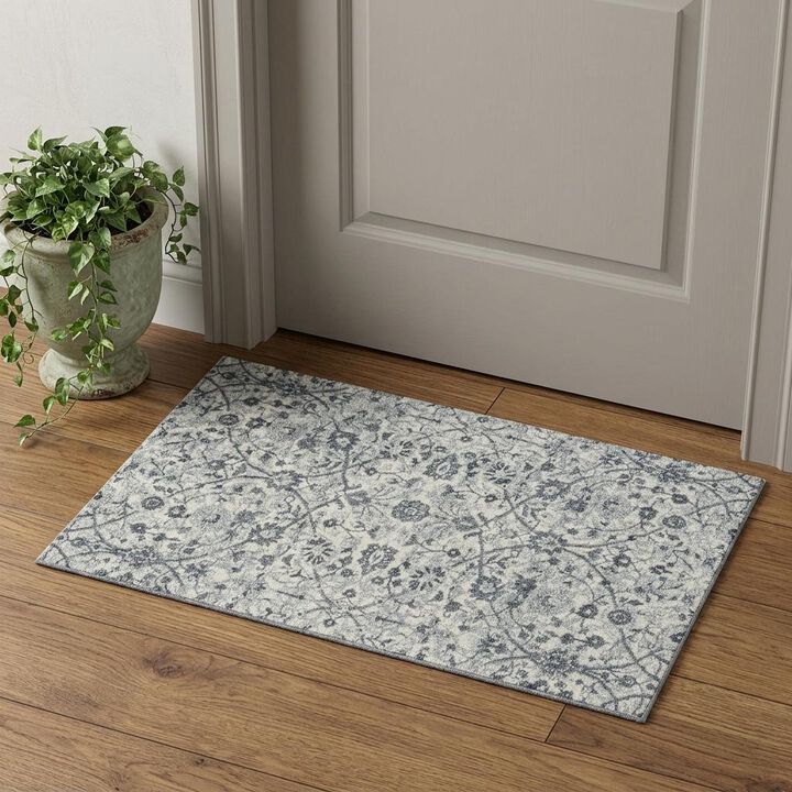HomeRoots Floral Runner Rug