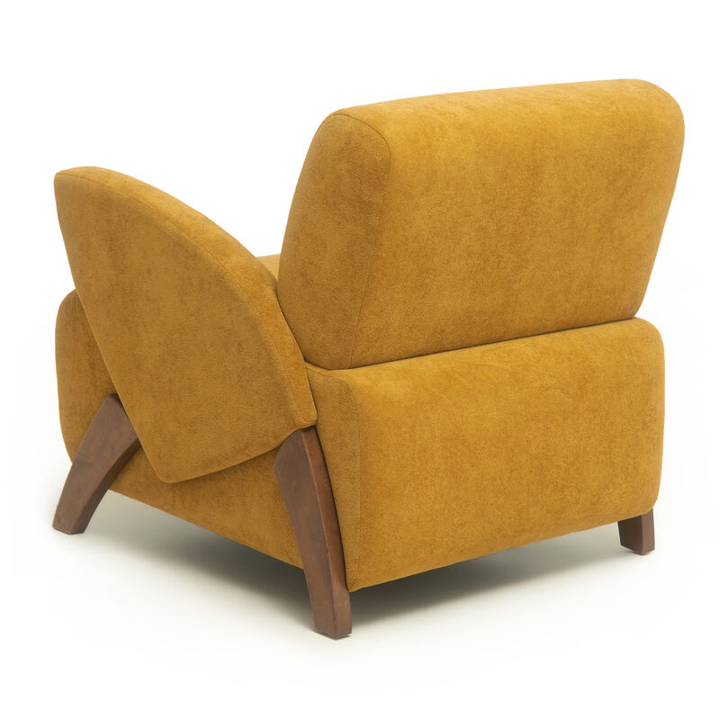 Pumrix Velvet Fabric accent chair image number 4