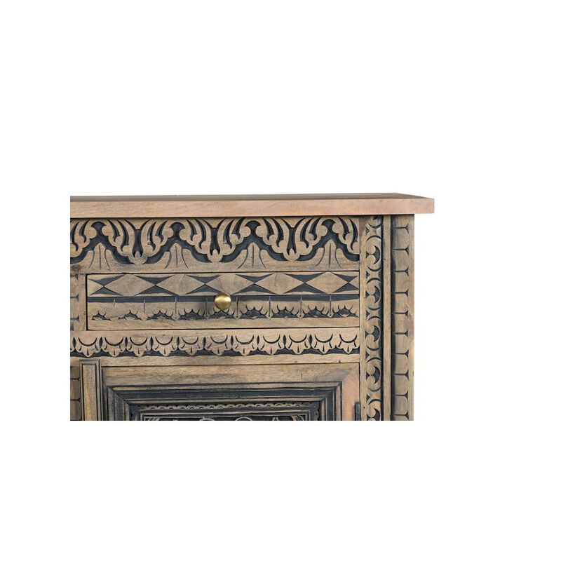 Taran Designs Grayson 3-drawer 3-door Carved Solid Wood Sideboard