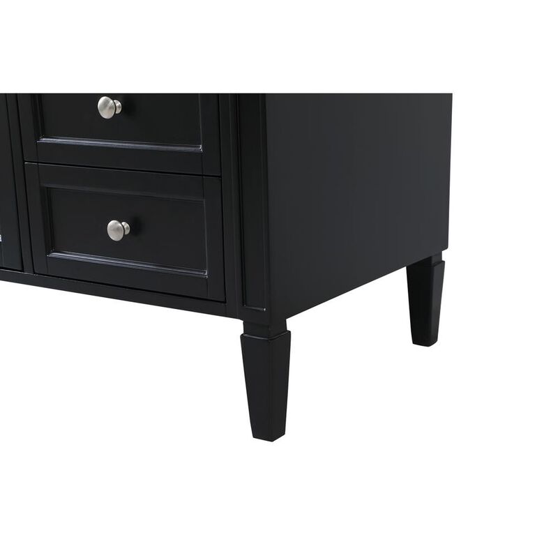 Elegant Kitchen and Bath 60 inch Single bathroom vanity in black