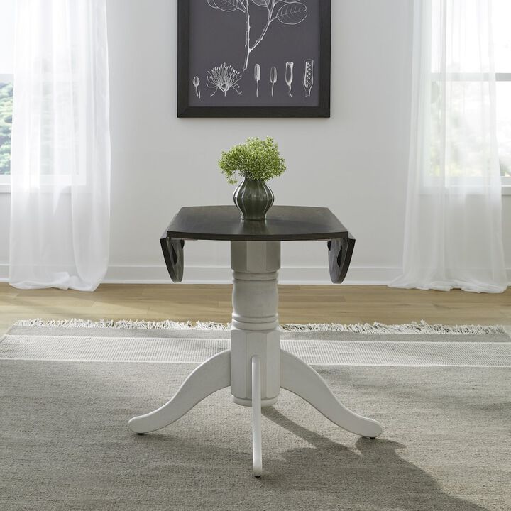 Liberty Furniture Brook Bay Drop Leaf Table Set in Rubberwood Solids with Mindy Veneers