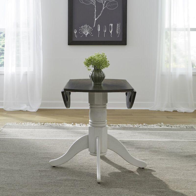 Liberty Furniture Brook Bay Drop Leaf Table Set in Rubberwood Solids with Mindy Veneers image number 1