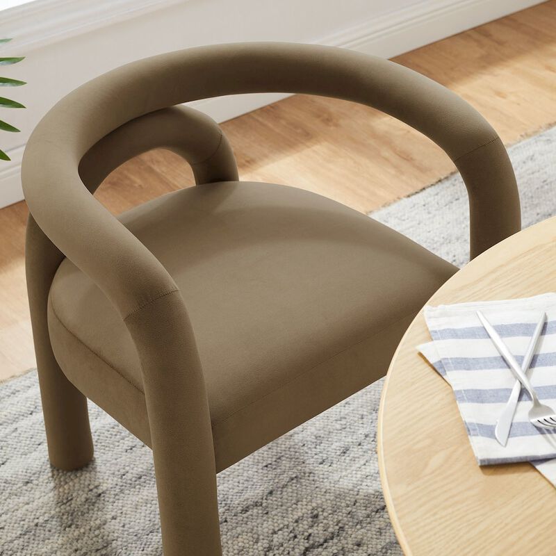 Astrid Performance Velvet Dining Chair image number 8