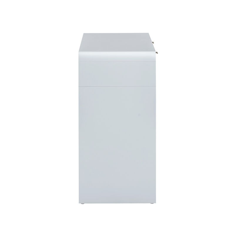 Patty Pastel Blue Rattan Console Desk