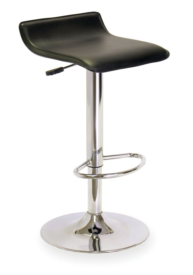 Ergode Wood Spectrum Adjustable Swivel Stool - Sleek & Modern Seating for Contemporary Settings. PVC Seat, Chrome-Plated Steel Base. Adjustable Height & 360 Swivel. Perfect for Kitchen or Home Bar.