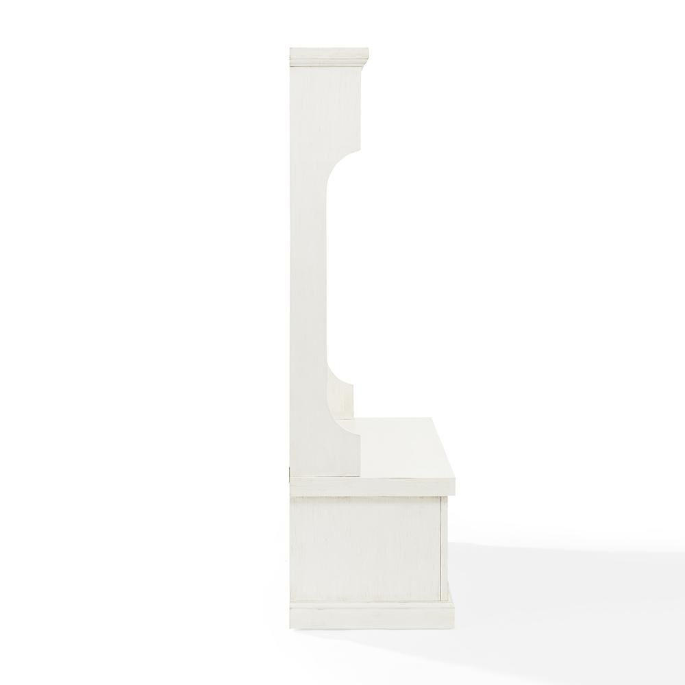 Crosley Furniture Seaside Hall Tree Distressed White - Thumbnail 5