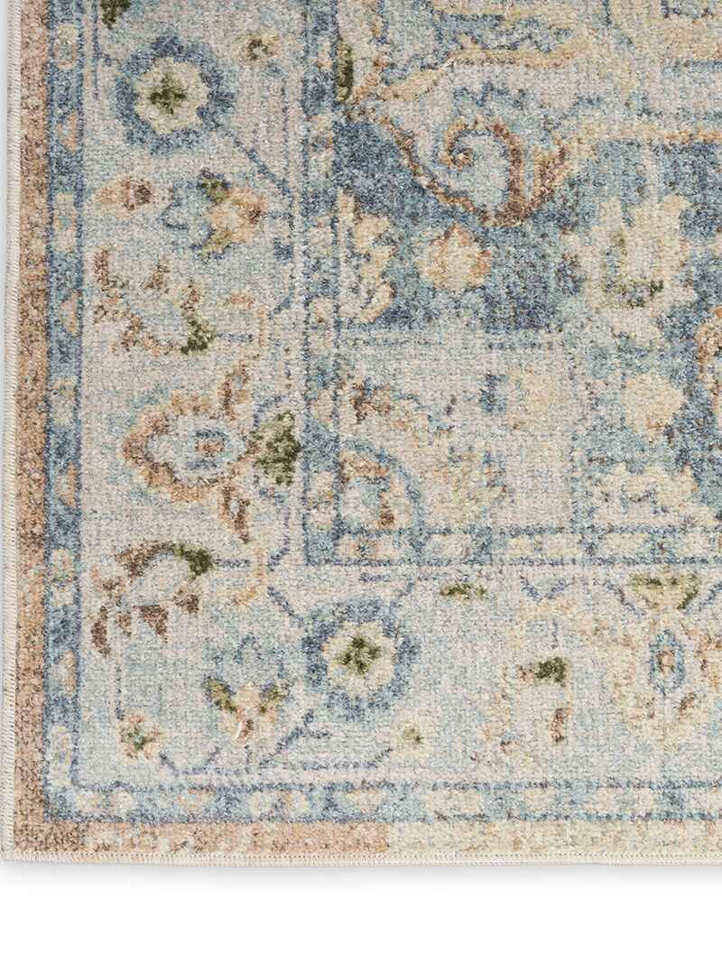 Astra Machine Washable ASW12 Beige/Blue 9' x 12' Rug