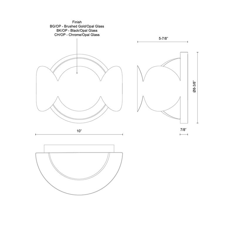 Ciel 10-in Socket Wall Sconce image number 7