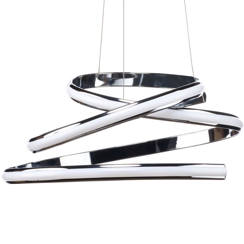 Oslo Chandelier Chrome Metal Integrated LED Dimmable